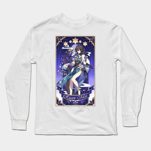 Ruan Mei Revelation Card Honkai Star Rail Long Sleeve T-Shirt by kazatodoesart